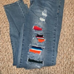 American Blue Sz 13 Serape Jeans